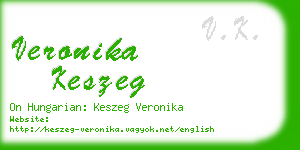 veronika keszeg business card